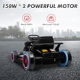 thumbnail image 3 of GARVEE Kids Drift Gokart Batería 24V 7AH, 2 Motores de 150W, Juguete Ride On, Blanco, 3 of 8