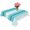 Teal Blue, variant on Red Vertical Striped Table Cloth Waterproof Tablecloths, Farmhouse Minimalist Abstract Lines Tablecloth Dining Table Cover for Kitchen Party Tabletop Outdoor, Rectangle Tablecloth 60x120 Inch
