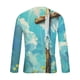 thumbnail image 4 of Amzcrzy - Sudadera Para Hombre, Informal, Cuello Redondo, Manga Larga, Camiseta Estampada, Blusa, Multicolor, 5Xl, 4 of 5