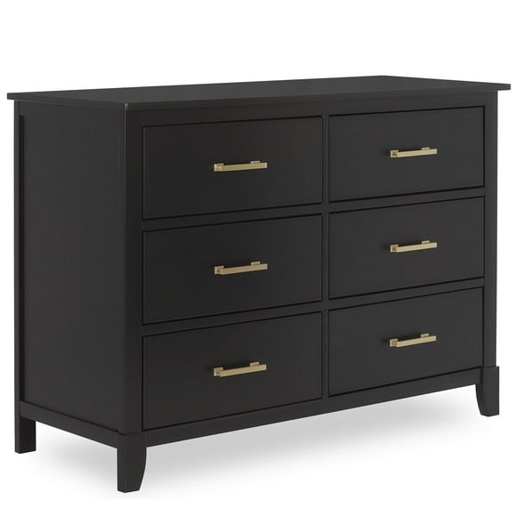 Dream On Me Universal Double Dresser I Kids Bedroom Dresser I Six Drawers Dresser I Mid Century Modern