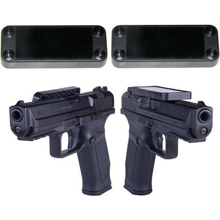 Firearms Guns - Magnetic Gun Mount & Holster 45 Lbs Rated - Firearm Accessory. Concealed Holder For Handgun, Rifle, Shotgun, Pistol, Revolver, Truck, Car, Wall, Vault, Desk (2 Packs)