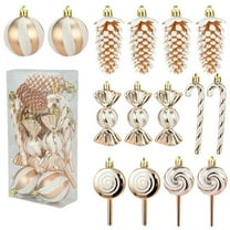 YHAJDS 15PCS Christmas Ball Ornaments 1.57/3.15in Shatterproof Xmas Bulbs Christmas Ornaments Set Xmas Tree Balls Hanging Balls for Wedding Holiday Halloween Party Decor Christmas Wreath Ornaments