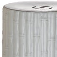 thumbnail image 2 of Safavieh Bamboo Texture Indoor/Outdoor Garden Patio Stool, White, 2 of 4
