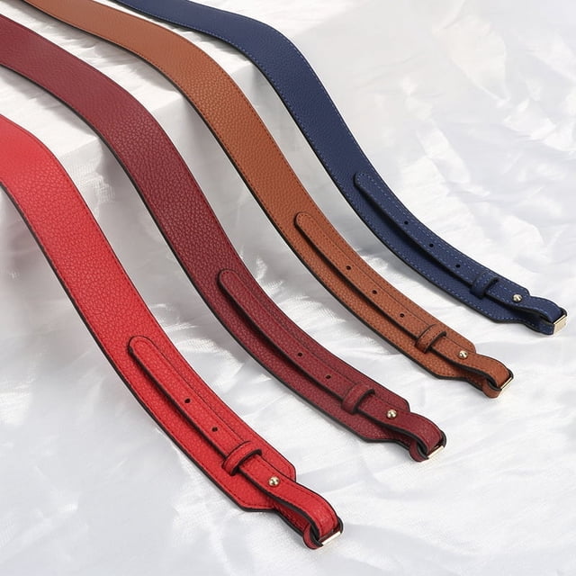 Bolso bandolera ancho a juego para mujer con correas y accesorios estampados para bolso cruzado, bolso bandolera largo azul con estampado de lichi