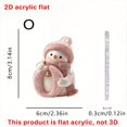 thumbnail image 3 of 26 English Letter Christmas Ornament Christmas Tree Decoration 2D Acrylic Decoration Car Rearview Mirror Ornament, 3 of 5
