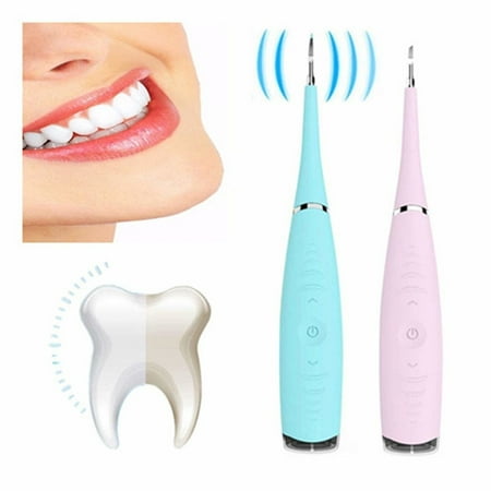 Cordless Rechargeable Plaque Remover - Teeth Cleaning Tool USB Charging Waterproof Plaque Remover