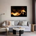 thumbnail image 5 of Camp Fire Camp Fire Flame Outdoor Wood Heat Canvas Poster Bedroom Decor Sports Landscape Office Room Decor Gift,Frame-style,16x24inch(40x60cm), 5 of 8