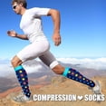 thumbnail image 4 of 3 Pairs Compression Socks for Men & Women 15-20 mmhg Graduated Athletic for Running Nurses Shin Splints Flight Travel, 4 of 6