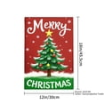 thumbnail image 4 of JOOCAR Merry Christmas Tree Garden Flag for Winter Christmas Home Outdoor Garden Yard Door Decor 12x18 inch, 4 of 5