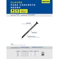 thumbnail image 2 of Clavo 2 1/2in De Concreto Mamposteria Juego Bolsa 1kg Surtek SURTEK CLN212, 2 of 3
