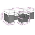 thumbnail image 2 of vidaXL Garden Sofa Set Beige PE rattan 8 Piece Modular Garden Sofa Set, 2 of 10
