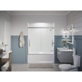 thumbnail image 5 of Kohler 707602-8L-BL 63.5 in. Pleat Sliding Bath Door with 0.31 in. Thick Glass - Matte Black, 5 of 7