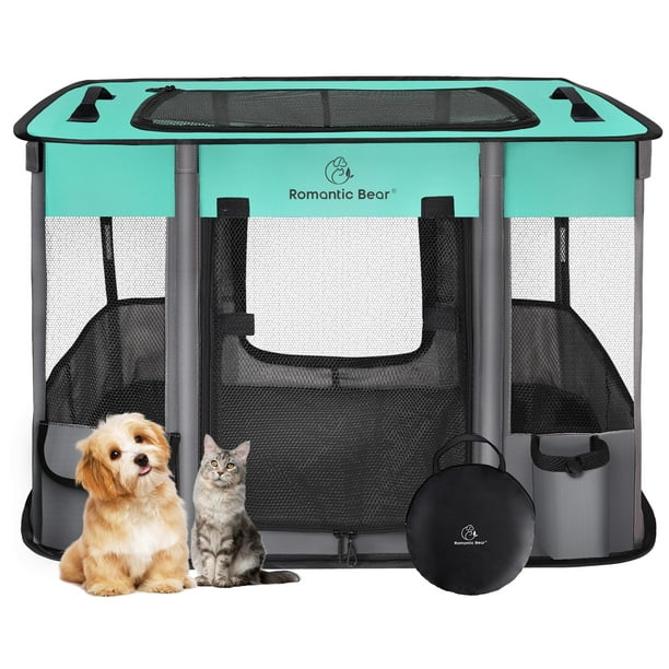 Corral para Mascotas ROMANTIC BEAR Plegable para Animales Pequeños