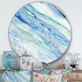 thumbnail image 2 of Designart 'Blue Silver Spring I' Art Mural Rond en Métal Style Ferme - Disque de 36, 2 of 5