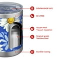 thumbnail image 4 of 12oz Tumblers Blue Daisy Flower Lightblue Petals Vacuum Insulated Stainless Steel Travel Tumbler Cups Mug with Lid and Straw for Beer,Coffee,Beverages with Cleaning Brush for Cold Hot Drinks, 4 of 5