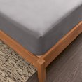 thumbnail image 3 of Sábanas bajeras - Microfibra premium ultrasuave resistente a las arrugas - Con funda de almohada (180*220mm, gris 3 piezas), 3 of 5