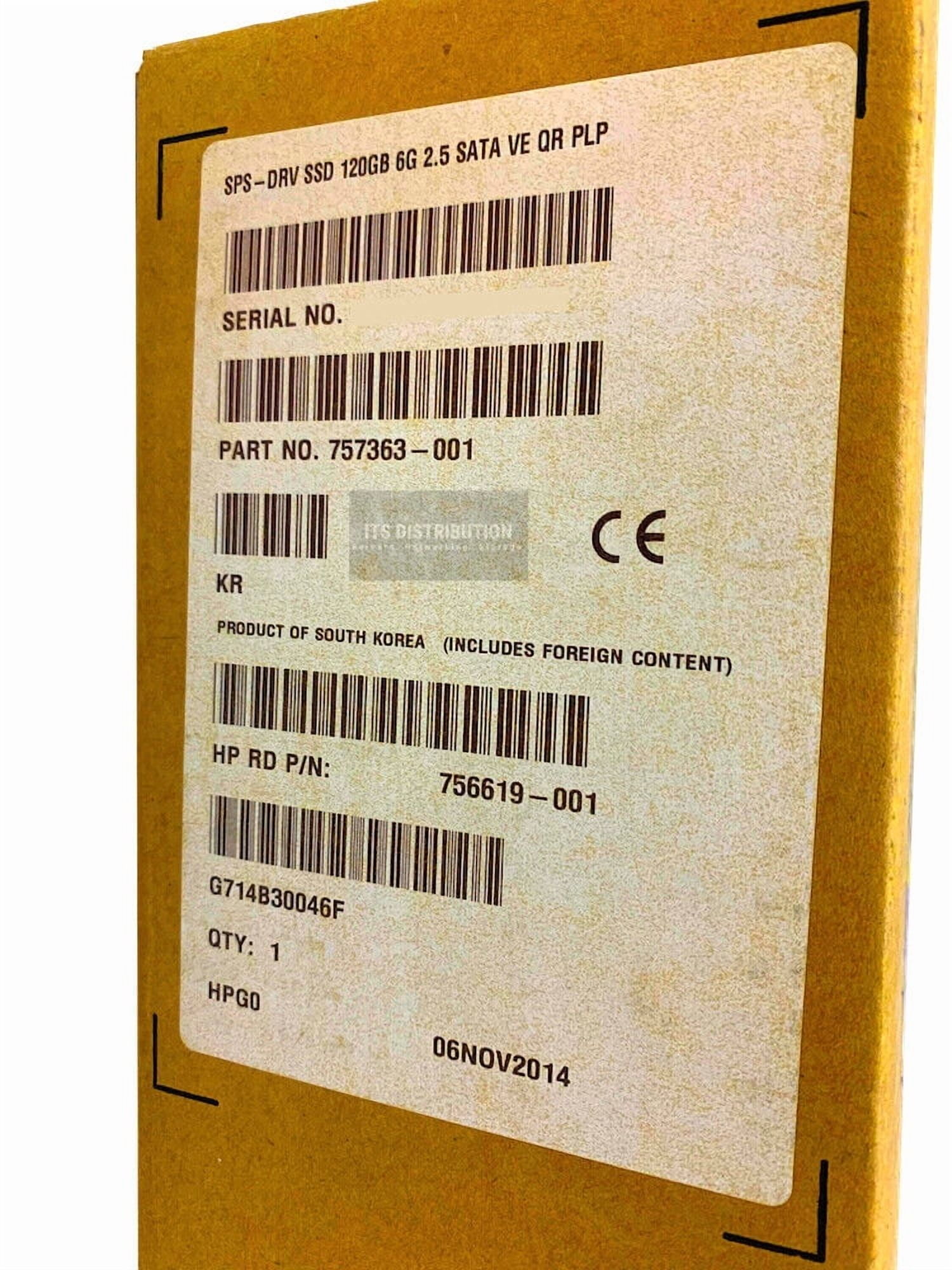 HP 120 GB 2.5" Internal Solid State Drive SATA 756627-B21