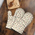 thumbnail image 5 of Cute Oven Mitts,Beige Christmas Gingerbread Pattern Oven Mitt 2-Pack Set,Kitchen Gloves for Oven,Heat Resistant Oven Mitts 7.7"x12", 5 of 7