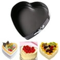 thumbnail image 2 of Heart Shaped Springform Pan Food Grade BPA Free Heat-Resistant Reusable Microwave Safe Non-Stick Cheesecake Pan, 2 of 6