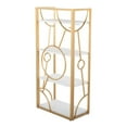 thumbnail image 6 of LumiSource Gold Metal, White MDF Constellation Bookcase, 6 of 7
