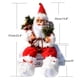thumbnail image 2 of Adorno de Ventana de Marioneta de Papá Noel Sentado ANGGREK 57 Cm de Alto Tela, 2 of 7