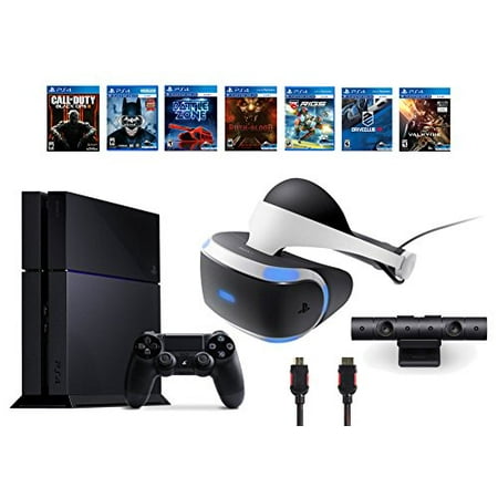PlayStation VR Bundle 9 Items:VR Headset,Playstation Camera,PS4 Call of Duty Black Ops III,6 VR Game Disc Until Dawn,Rush of Blood,EVE: Valkyrie, Battlezone,Batman:Arkham VR, DriveClub,Battlezone