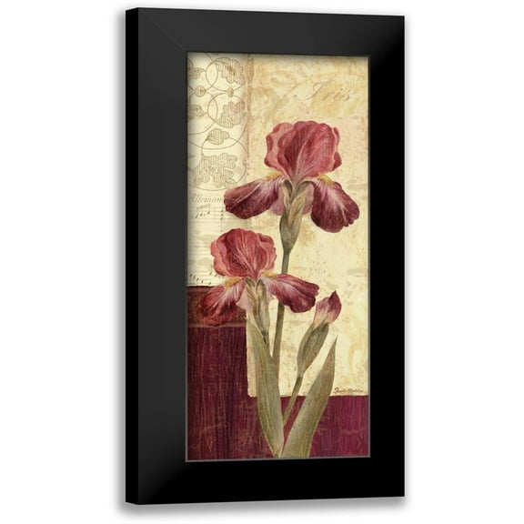 Gladding, Pamela 8x14 Black Modern Framed Museum Art Print Titled - Quattro Sonata III