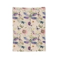 thumbnail image 2 of Dragonfly Blanket - Retro Butterfly Floral Pastel Fleece Throw,Gifts for Women 50x40, 2 of 6