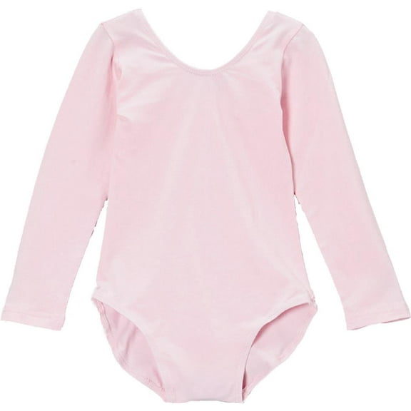 Wenchoice Girl's Pink Long-Sleeve Leotard - M(3T-4T)