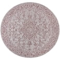 thumbnail image 3 of JONATHAN Y SANTA MONICA 5' Round Area Rug, Rozetta Boho Medallion Textured Weave - Red/Taupe, SMB102A-5R, 3 of 3