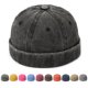 thumbnail image 5 of Sombrero para hombre, de mezclilla lavada para las cuatro estaciones, con tablero de luz de calle, sombrero de piso, moda personalizada, estilo retro, para exteriores, 5 of 6