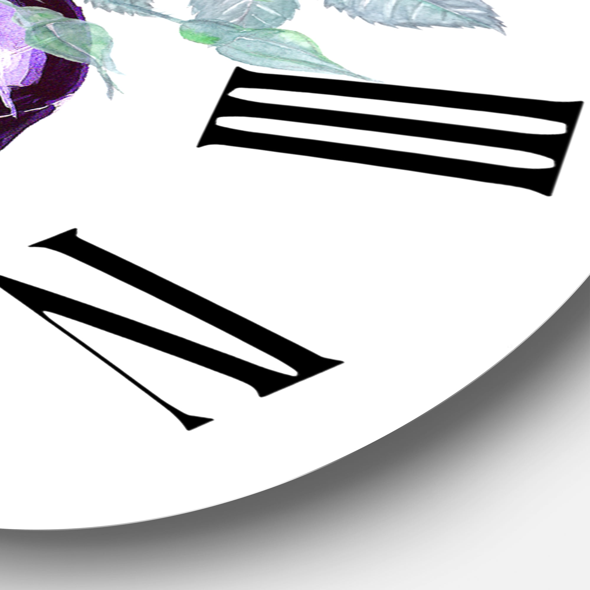 Designart 1 in Quartz Traditional Wall Clock
