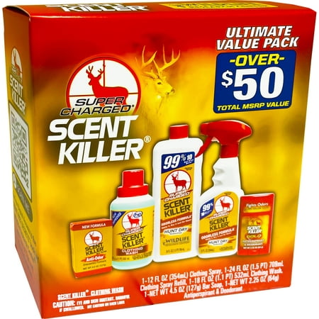 Wildlife Research Super Charged Scent Killer Hunting Scent Elimination - Ultimate Value Pack