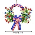 4th Of July Front Door Wreath Large Lavender Floral Arrangement 