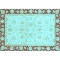 thumbnail image 1 of Ahgly Company Indoor Rectangle Oriental Light Blue Traditional Area Rugs, 6' x 9', 1 of 4