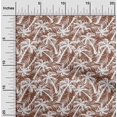 thumbnail image 2 of oneOone Cotton Silk Brown Fabric Tropical Palm Tree Fabric For Sewing Printed Craft Fabric By The Yard 42 Inch Wide, 2 of 6
