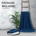 thumbnail image 6 of Beartech Bathroom Towel Set Navy Blue Graphic 4 Piece Bath Towel 700GSM Ultra Soft Fluffy Microfiber Large Plush Bath Towel Set, 6 of 6
