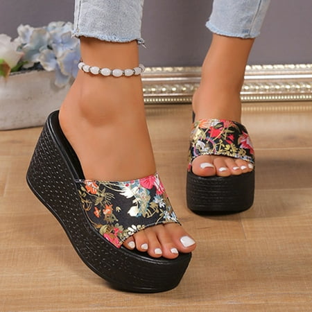 

Ladies Sandals Comfortable Durable Womens Wedges Platform Sandals Women Attractive Beautiful Comfy Sandal Wedges for Women High-Quality Light