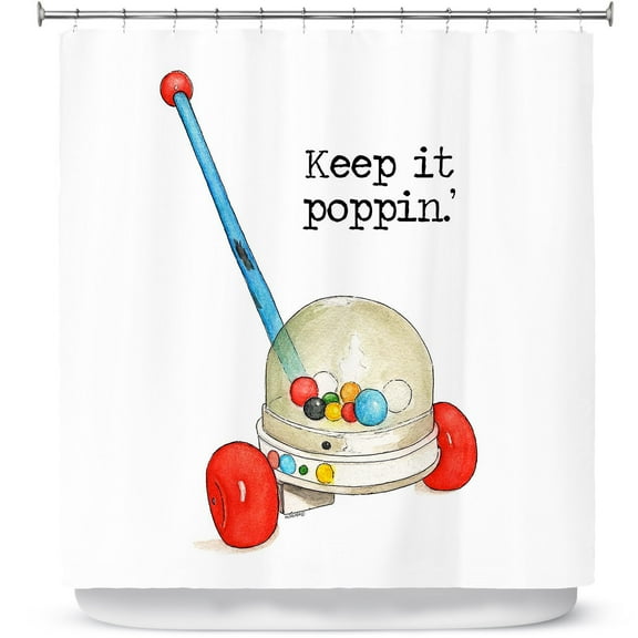 Shower Curtains 70" x 84" from DiaNoche Designs by Marley Ungaro - Toys Keep it Popping