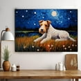 thumbnail image 3 of Wire Fox Terrier Dog Watercolor Starry Night Van Gogh Painting Kits, Painting Watercolor Canvas, Canvas Suitable for Room Decor Cafe Decor Or Gift for Friends, 3 of 4