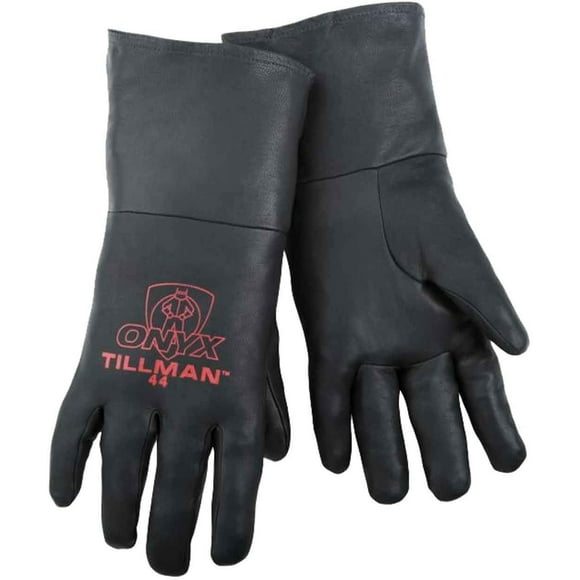 Tillman 44-L Large Top Grain Kidskin TIG Welding Gloves, Black