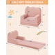 thumbnail image 3 of QinaQin Sofá cama infantil 2 en 1, sillón plegable con tela teddy fleece suave para toddlers, ideal para cuarto de juegos, guardería o como regalo práctico y cómodo, 3 of 6