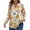 Yellow Floral, variant on Floral Print Blouses for Women V Neck Long Sleeve Shirts Boho Casual Ladies Tops
