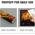 thumbnail image 6 of Halloween Witch Linen Placemats Set of 4 12x18 Inch Bat Castle Pumpkin Table Mat Heat-Resistant Washable Wipeable Place Mat for Party Kitchen Dining Home Decor, 6 of 6