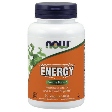 NOW Supplements, Energy Dietary Supplement (lncludes B Vitamins, Green tea, Panax Ginseng and Rhodiola), 90
