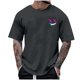 thumbnail image 1 of Camisetas de Cuello de la Tripulación de los Hombres de Poliéster Impreso en Seco Rápido, Cuello Redondo de Corte 3D para Gimnasio, Carrera, Ciclismo Y Ocasional, 1 of 4