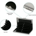 thumbnail image 4 of 2 Pcs Metallic Business Credit Card Holder (Silver) with RFID Blocking Technology, Cool Slim Metal Business Card Case - 6 Slots for Your Credit Cards, 4 of 5