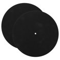 thumbnail image 4 of TAILTOSS 2Pack Black Felt Round Disc Protective Mat for Vibration Control Home Use 10Inch Turntable, 4 of 8