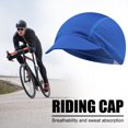 thumbnail image 3 of Gorro de malla pura para ciclismo al aire libre, protector solar, gorro elástico (azul real), 3 of 4