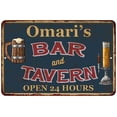 thumbnail image 1 of Omari's Green Bar & Tavern Rustic Sign Decor 8x12 208120047393, 1 of 1